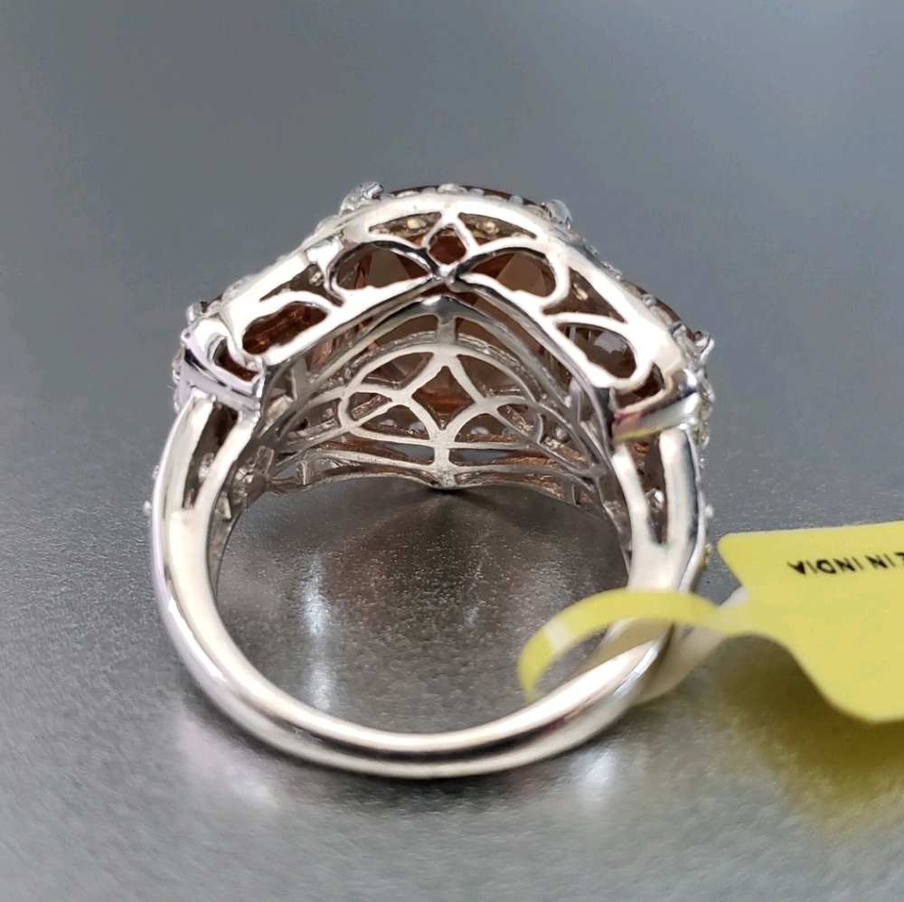 Hold For HH! 3 Color Change GenuineAlexite And Topaz Designer Ring - Picture 8 of 14